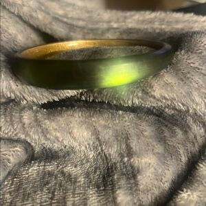 Elegant Green Bangle Bracelet